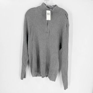 Michael Kors Ash Melange Ribbed Sweatshirt